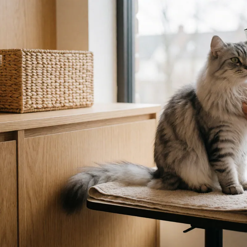A cat nobody can brush any more — Woodside Pet Grooming, Woodside, Queens, NY