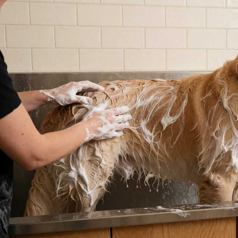 A skunk, at seven in the morning — an illustrative case note from Woodside Pet Grooming, Woodside, NY
